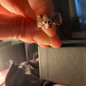 The Great Frog London winged 💀ring